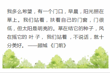 清明节简约清新树叶背景图文