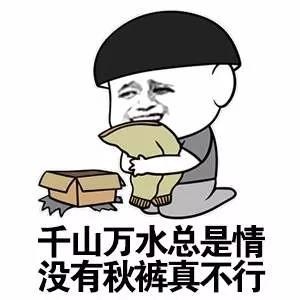 天气寒凉, 人们想要出门, 没有一条压箱底的秋裤穿在身上, 而进入