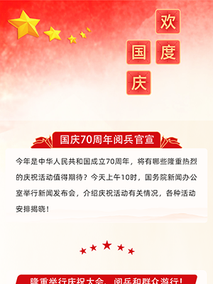 国庆节党政政务个性中国风图文模板