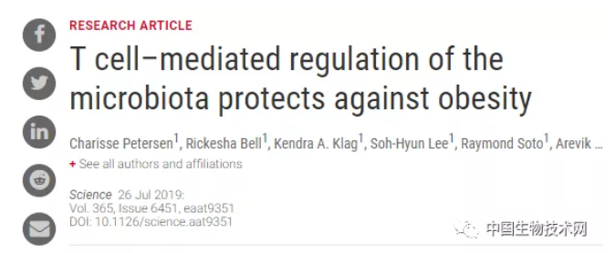 《Science》重磅发现：肠道中阻止肥胖的“减重”菌