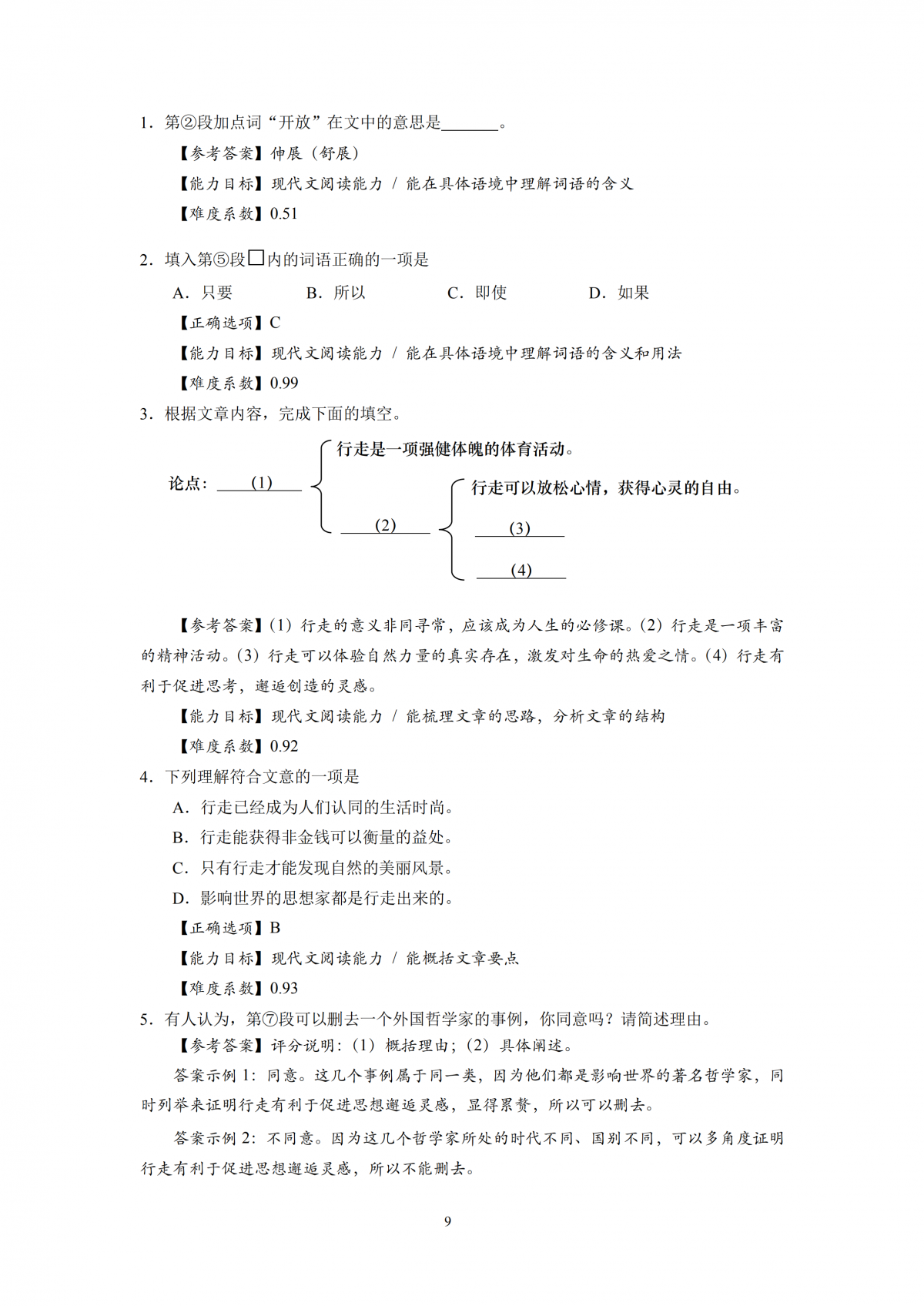 2020年上海市初中语文课程终结性评价指南