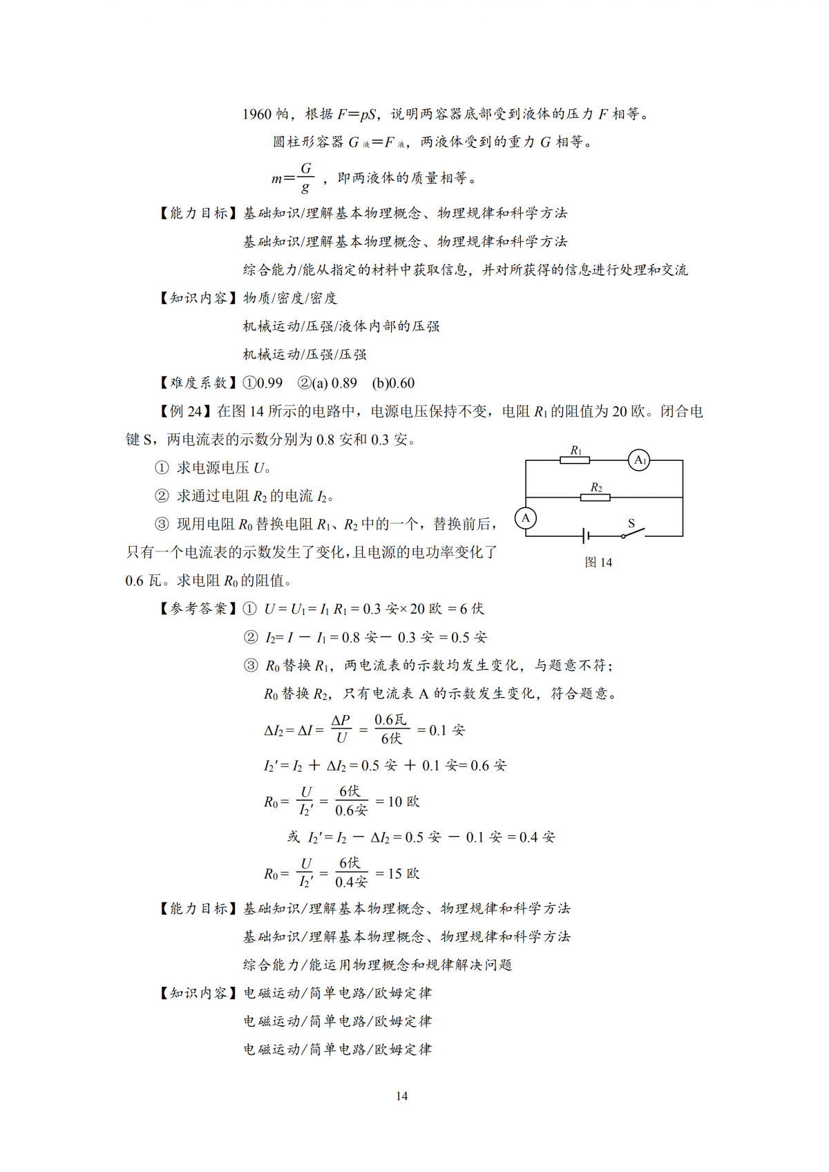 2020年上海市初中物理课程终结性评价指南