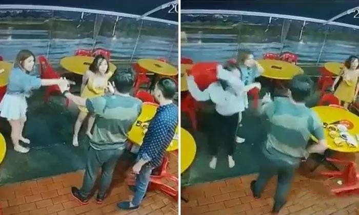 不满韩国女郎抢其顾客 越南女郎街头聚众暴打韩国女郎-热点新加坡