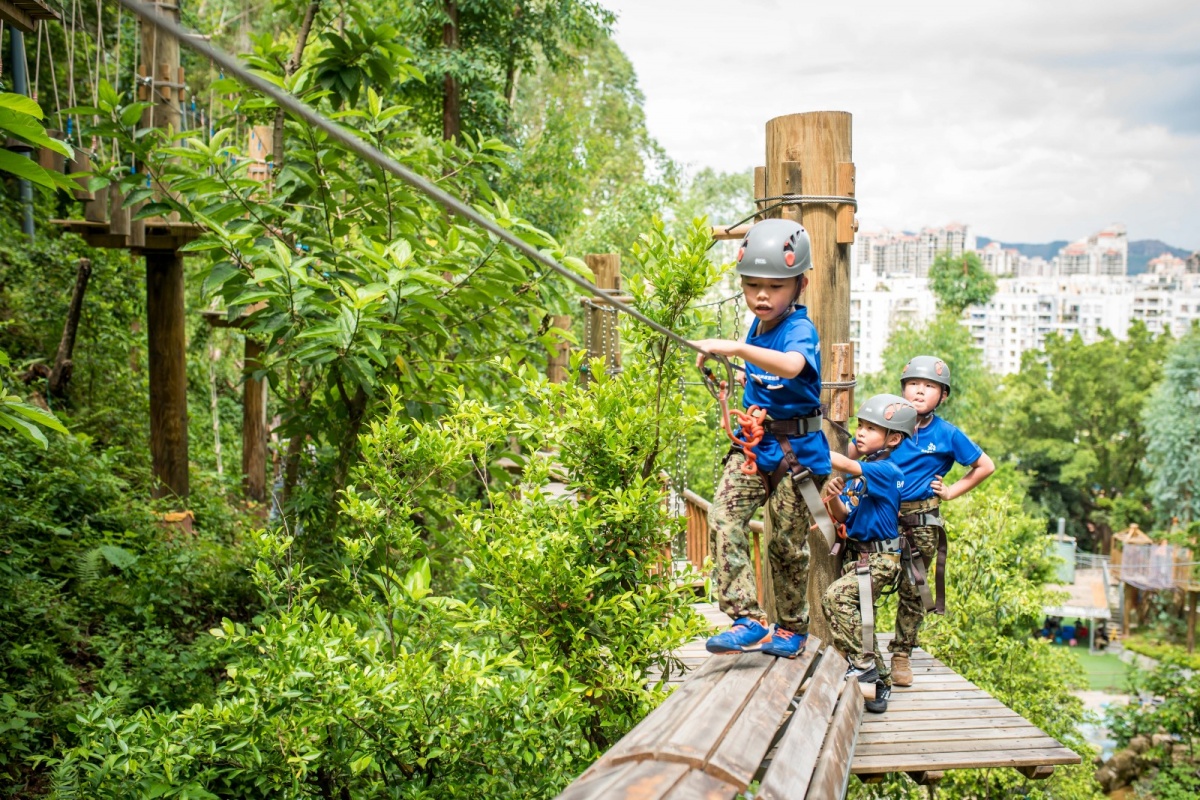 【深圳求水山】免预约~65元抢购可拉熊丛林探险营地—黄色勇士挑战线