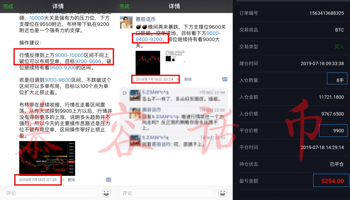 【慕容话币】7.15-7.20比特币行情总结，合约投资计划助你...