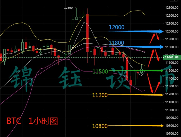 锦钰谈币：8.6比特币午间行情分析，500点空单利润你有没...