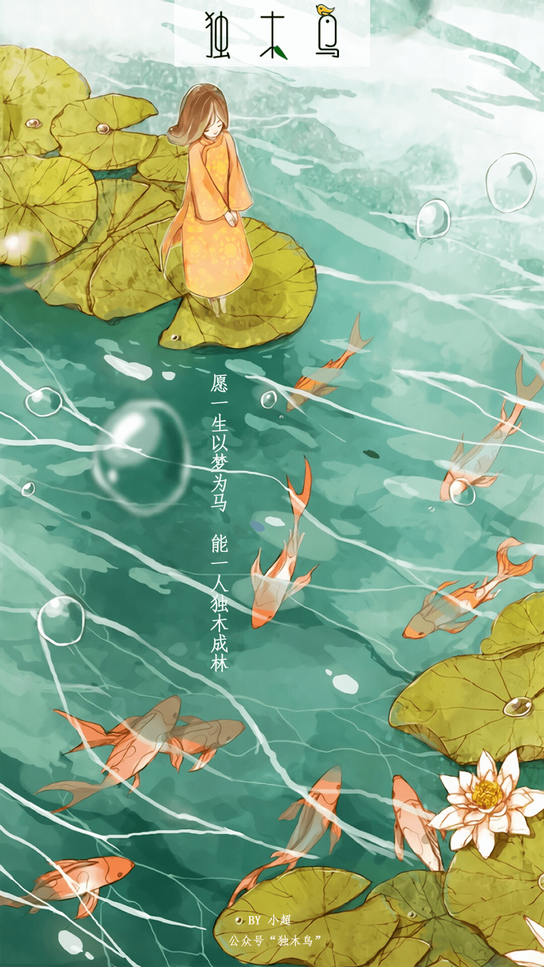 荷叶.png 这些配图也太美了吧,今天都免费分享给你 | 独木鸟意境海报 第1辑 54张