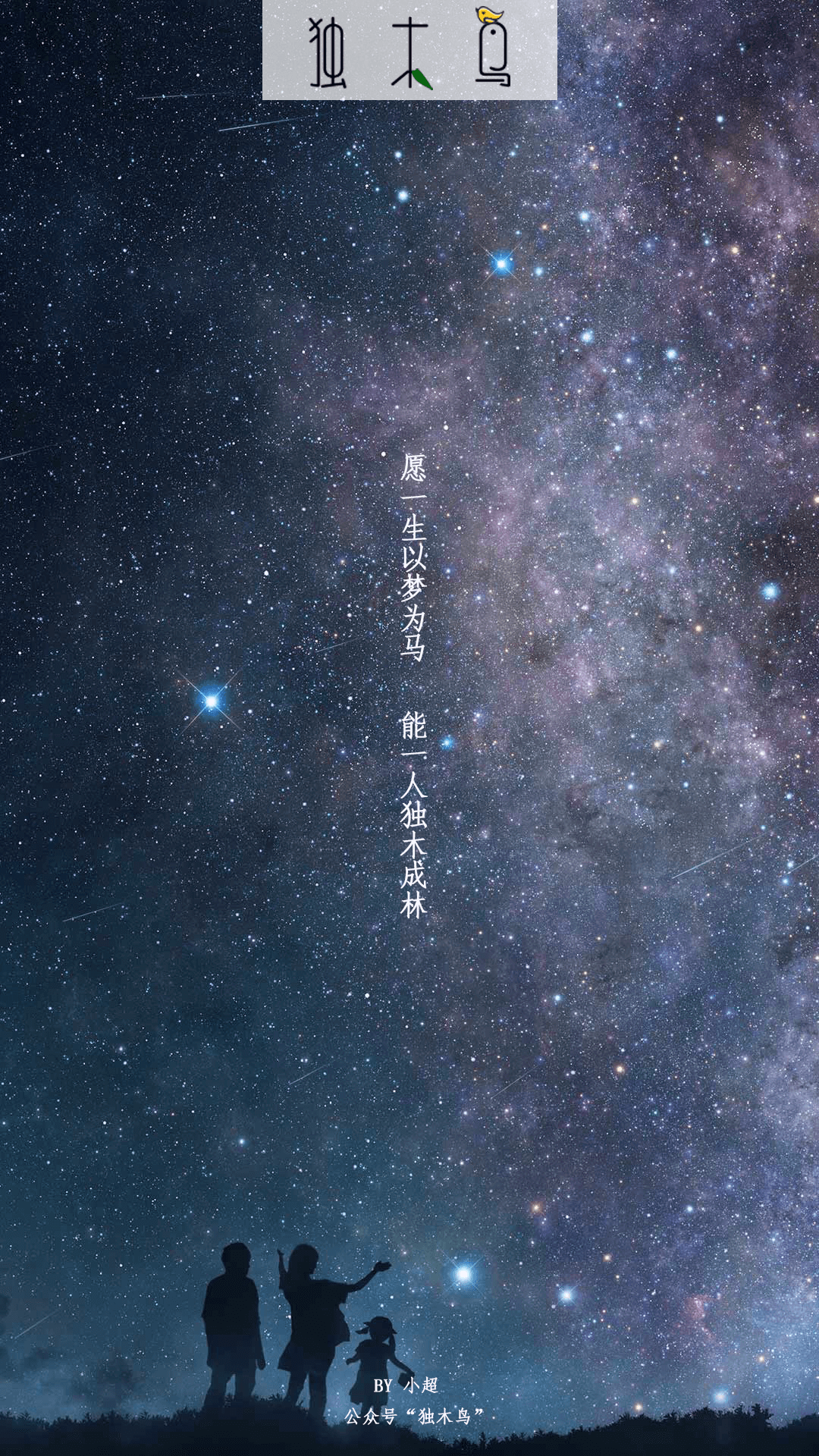愿一生 星空.png 这些配图也太美了吧,今天都免费分享给你 | 独木鸟意境海报 第1辑 54张