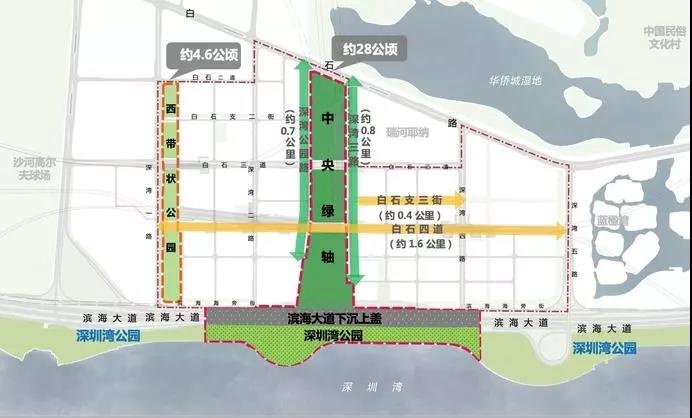 重磅!深圳湾超级总部办公室基地的中央公园来了-咚咚租
