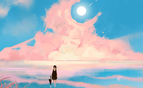 女孩粉云.gif