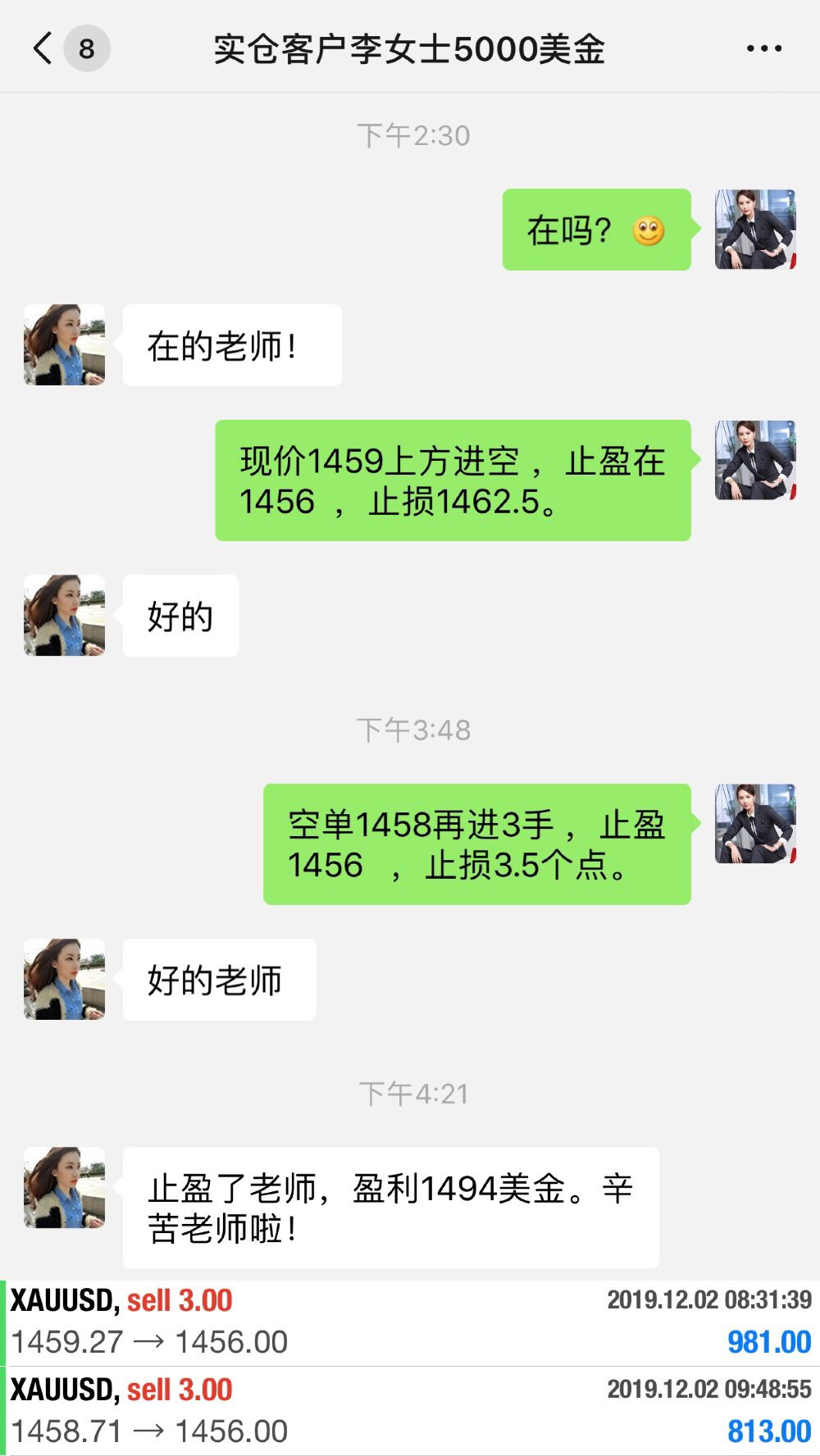 徐雅卉:12.2黄金走势符合预期1470下方继续空！