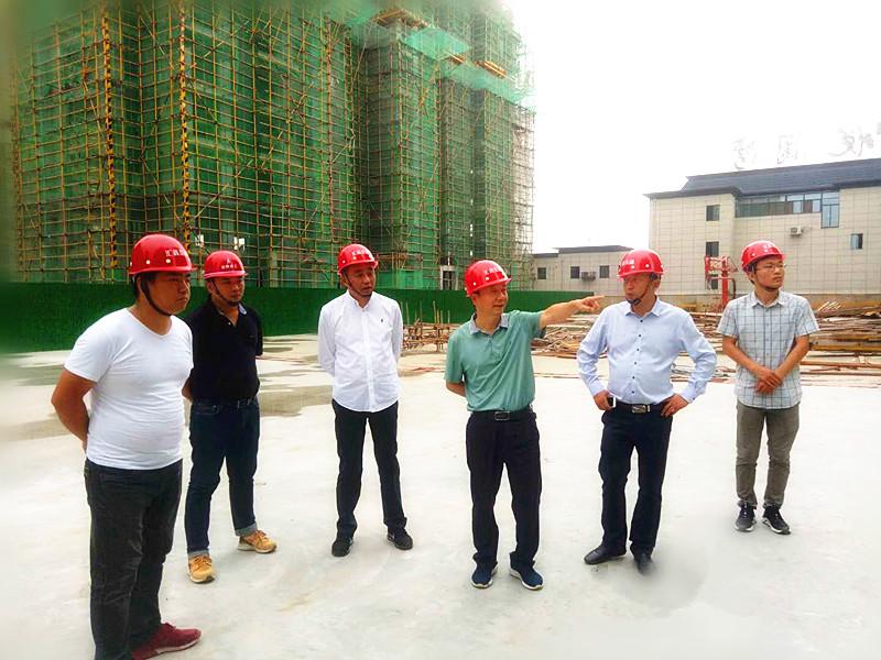 临泉县委领导莅临汇鑫-悦澜湾建设项目调研现场工作